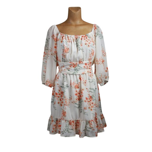 Sopliagon Square Neck Tie-back Mini Dress - Picture 1 of 15